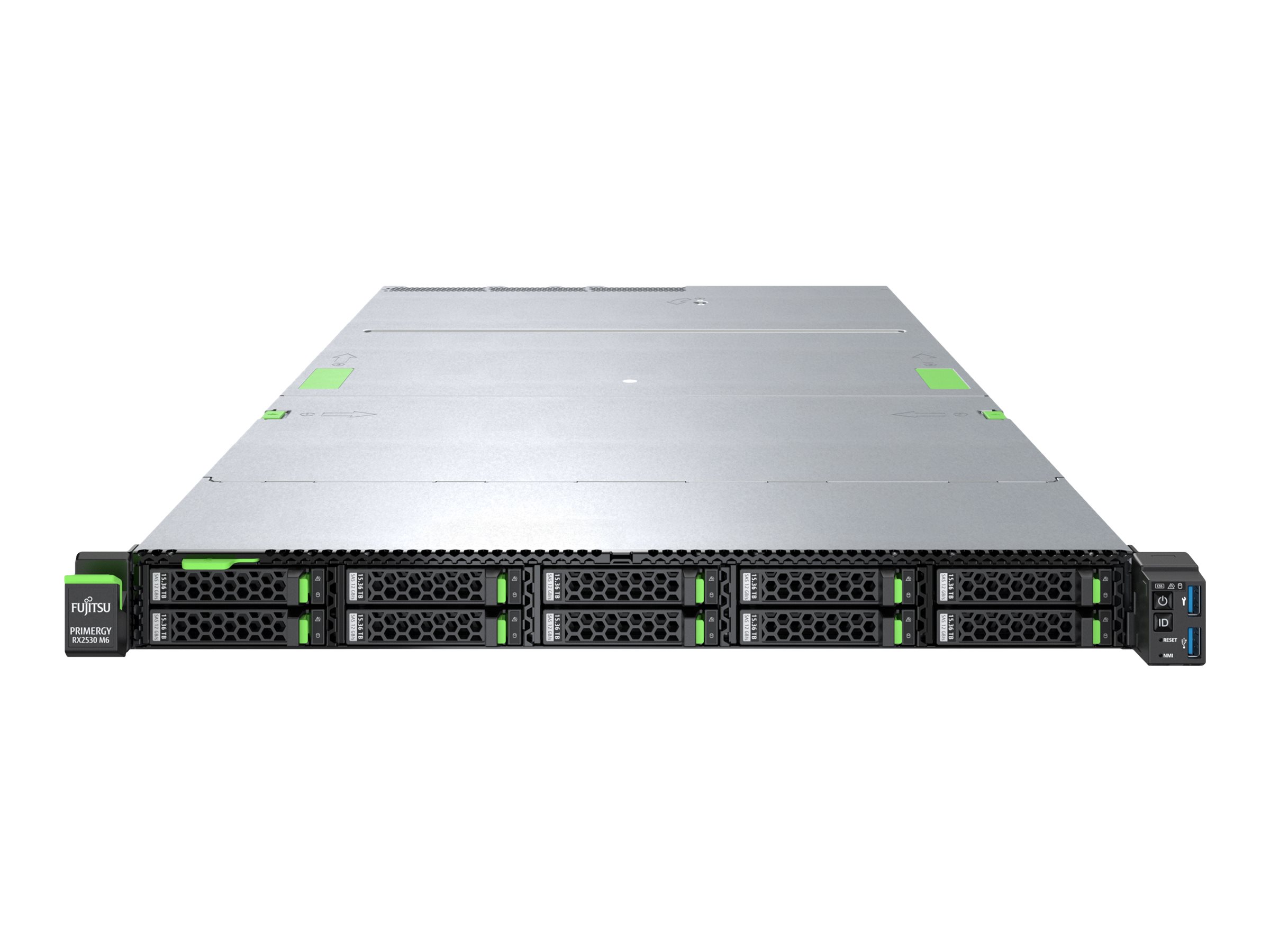 Fujitsu PRIMERGY RX2530 M6 - Server - Rack-Montage - 1U - zweiweg - 1 x Xeon Silver 4314 / 2.4 GHz - RAM 16 GB - SATA - Hot-Swap 6.4 cm (2.5")