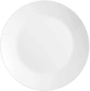 Arcopal Zelie - 12 flache Teller, Opalglas, extra robust, 25 cm, weiß