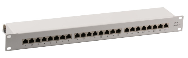 EFB Elektronik EFB-Elektronik - Patch Panel - Rack montierbar - RJ-45 X 24 - Grau, RAL 7035 - 1U - 48.3 cm (19")