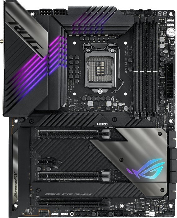 ASUS ROG MAXIMUS XIII HERO - Motherboard - ATX - LGA1200-Sockel - Z590 Chipsatz - USB-C Gen2, USB 3.2 Gen 1, USB 3.2 Gen 2, USB-C Gen 2x2 - Wi-Fi, Bluetooth, 2 x 2.5 Gigabit LAN - Onboard-Grafik (CPU erforderlich) ASUS ROG MAXIMUS XIII HERO - Motherboard - ATX - LGA1200-Sockel - Z590 Chipsatz - USB-C Gen2, USB 3.2 Gen 1, USB 3.2 Gen 2, USB-C Gen 2x2 - Wi-Fi, Bluetooth, 2 x 2.5 Gigabit LAN - Onboard-Grafik (CPU erforderlich)