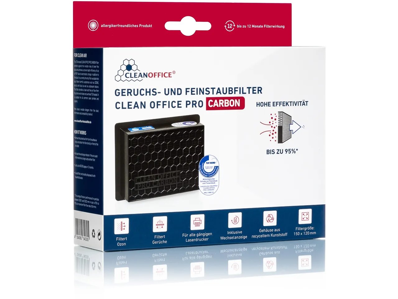 Clean Office 16/840.30.30 Drucker-/Scanner-Ersatzteile Auslassfilter 1 Stück(e)