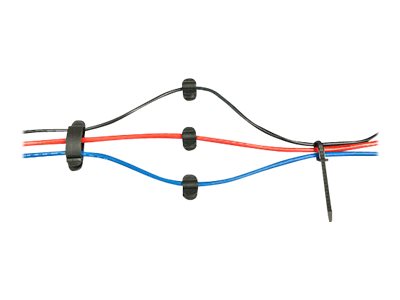 Lindy 40763 Kabelbinder Schwarz, Transparent
