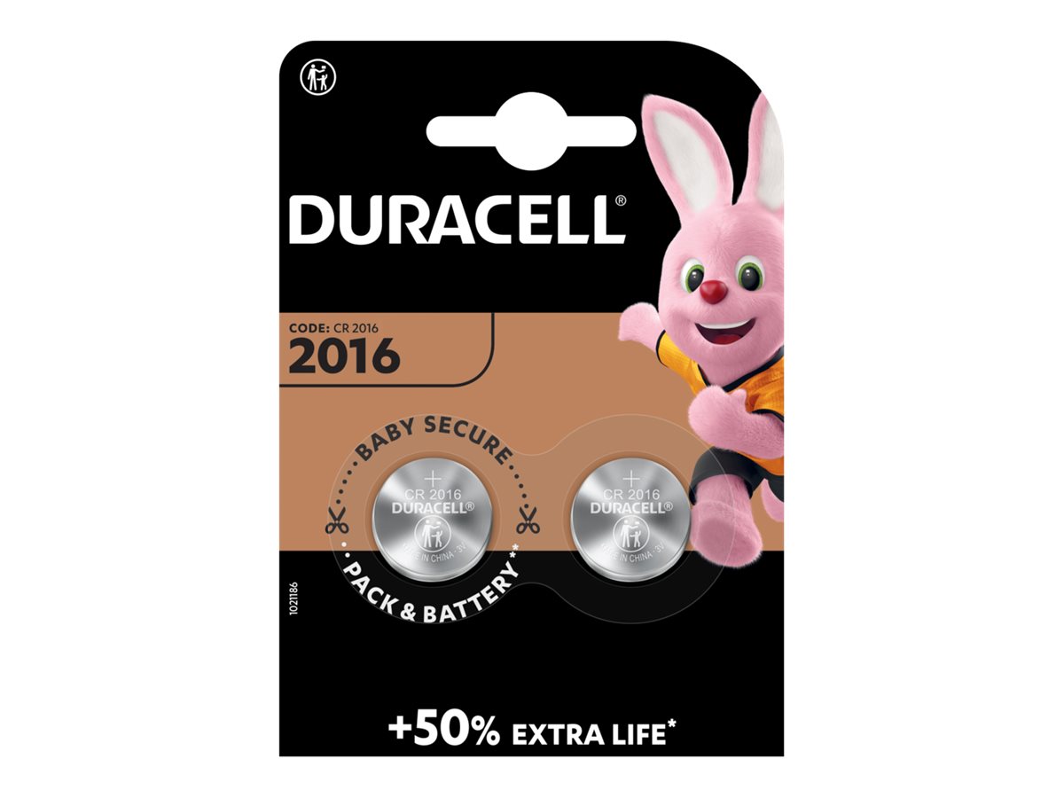Duracell Knopfzelle CR2016 B2 Lithium