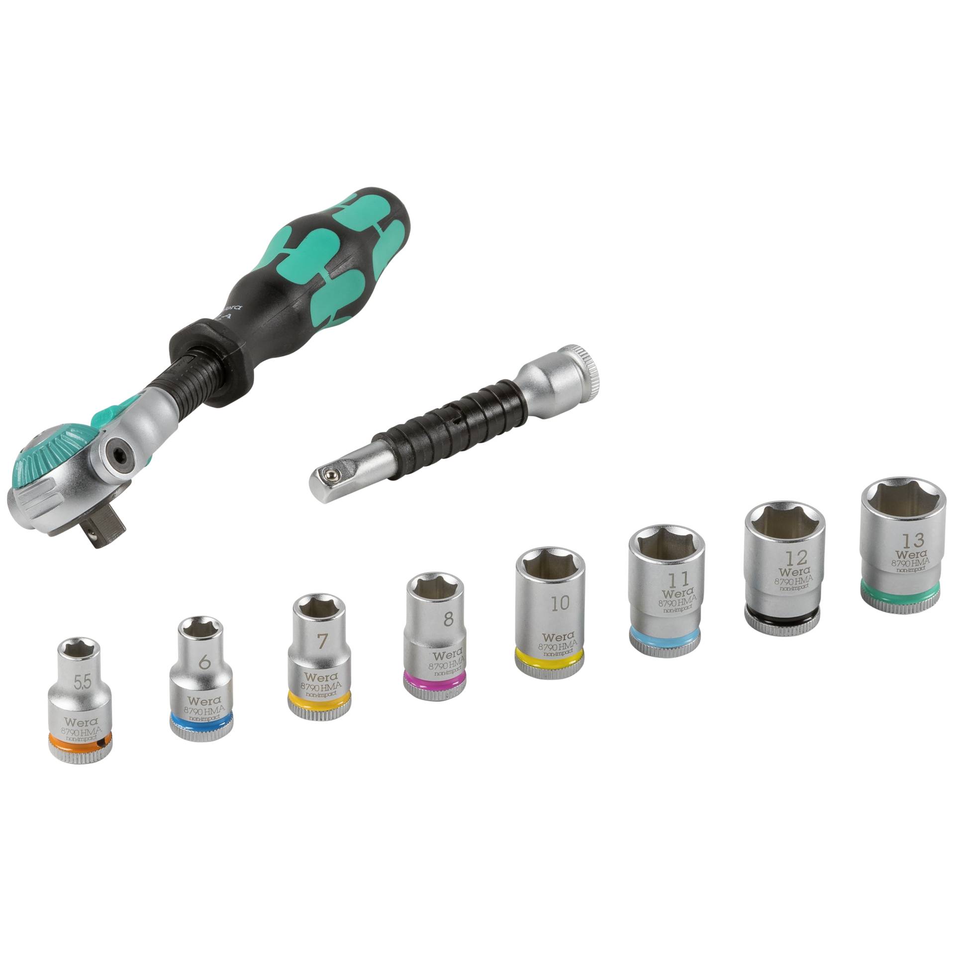 Wera Kraftform Kompakt W1 Wartung, KK W1 Werkzeugset, 35-teilig