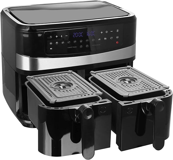 Emerio Heißluftfritteuse, Smart Fryer, 4,5+4,5L, Cool touch Emerio Heißluftfritteuse, Smart Fryer, 4,5+4,5L, Cool touch
