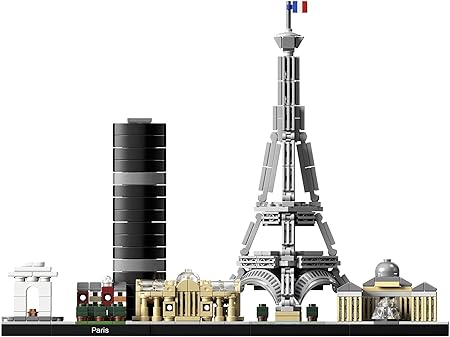 LEGO Architecture Paris, Modellbausatz mit Eiffelturm, Champs-Élysées und Louvre-Modell, Skyline-Kollektion, Haus und Büro-Deko, Geschenkideen für Sammler, Männer und Frauen 21044 LEGO Architecture Paris, Modellbausatz mit Eiffelturm, Champs-Élysées und Louvre-Modell, Skyline-Kollektion, Haus und Büro-Deko, Geschenkideen für Sammler, Männer und Frauen 21044