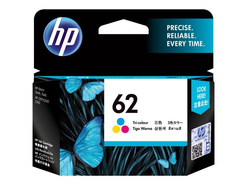 HP 62 Cyan/Magenta/Gelb Original Tintenpatrone