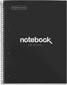 Miquelrius Notizblock SCHWARZ A4 90 Blatt