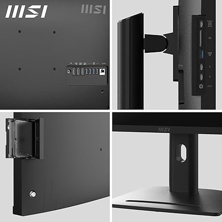 MSI Modern AM273QP AI 1UM-006DE - All in One PC, Intel Core Ultra 7 Prozessor 155H, 27 Zoll, WQHD (2560x1440), 100Hz, 1TB SSD, 32GB DDR5, Webcam, Windows 11 Pro, Schwarz