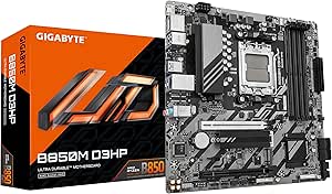 Gigabyte B850M D3HP - Motherboard - micro ATX - Socket AM5 - AMD B850 Chipsatz - USB-C 3.2 Gen 1, USB 3.2 Gen 1 - Gigabit LAN - Onboard-Grafik (CPU erforderlich)