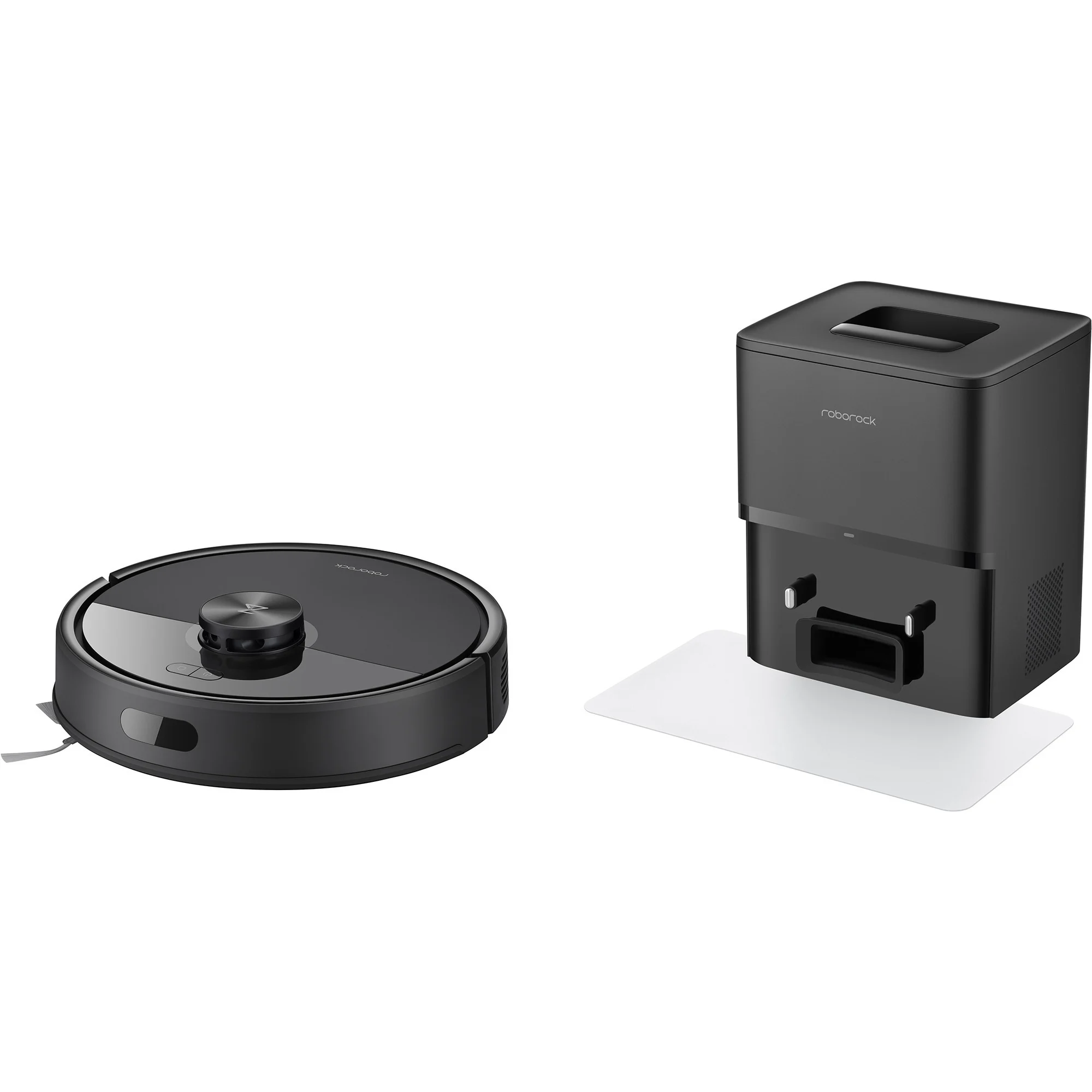 Roborock Q7 TF+, Saugroboter (schwarz, Mit RockDock Plus Dockingstation)