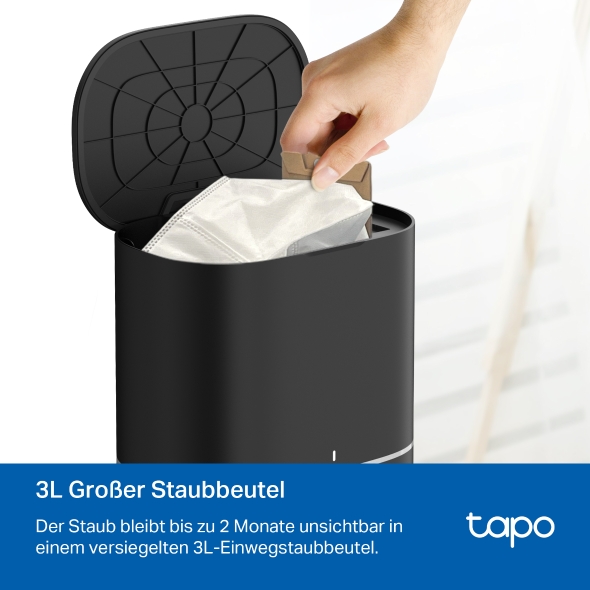 TP-Link Tapo RV30 Max Plus 0,3 l Staubbeutel Schwarz TP-Link Tapo RV30 Max Plus 0,3 l Staubbeutel Schwarz