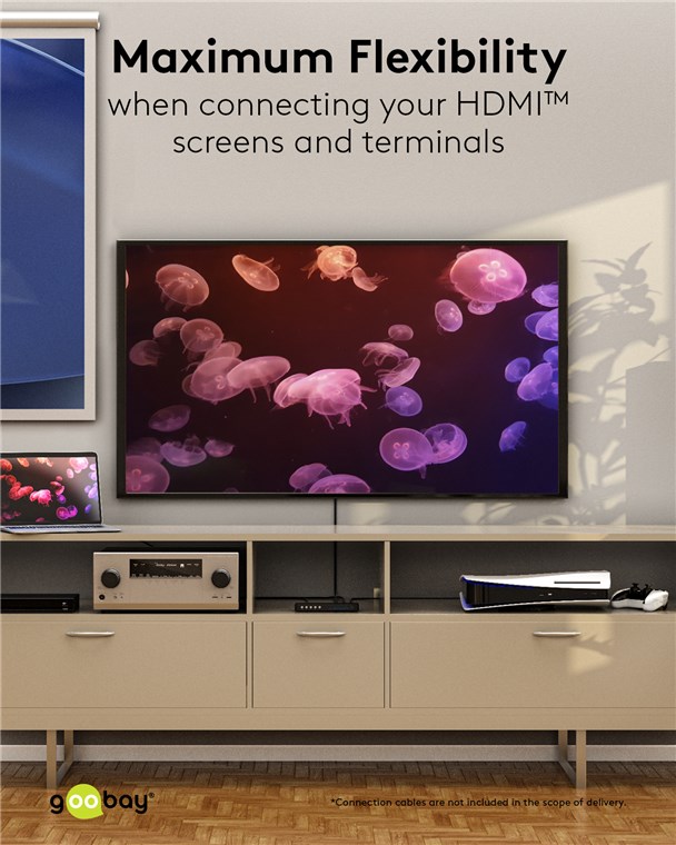 HDMI™-Matrix-Schalter 4 auf 2 (4K @ 60 Hz) HDMI™-Matrix-Schalter 4 auf 2 (4K @ 60 Hz)