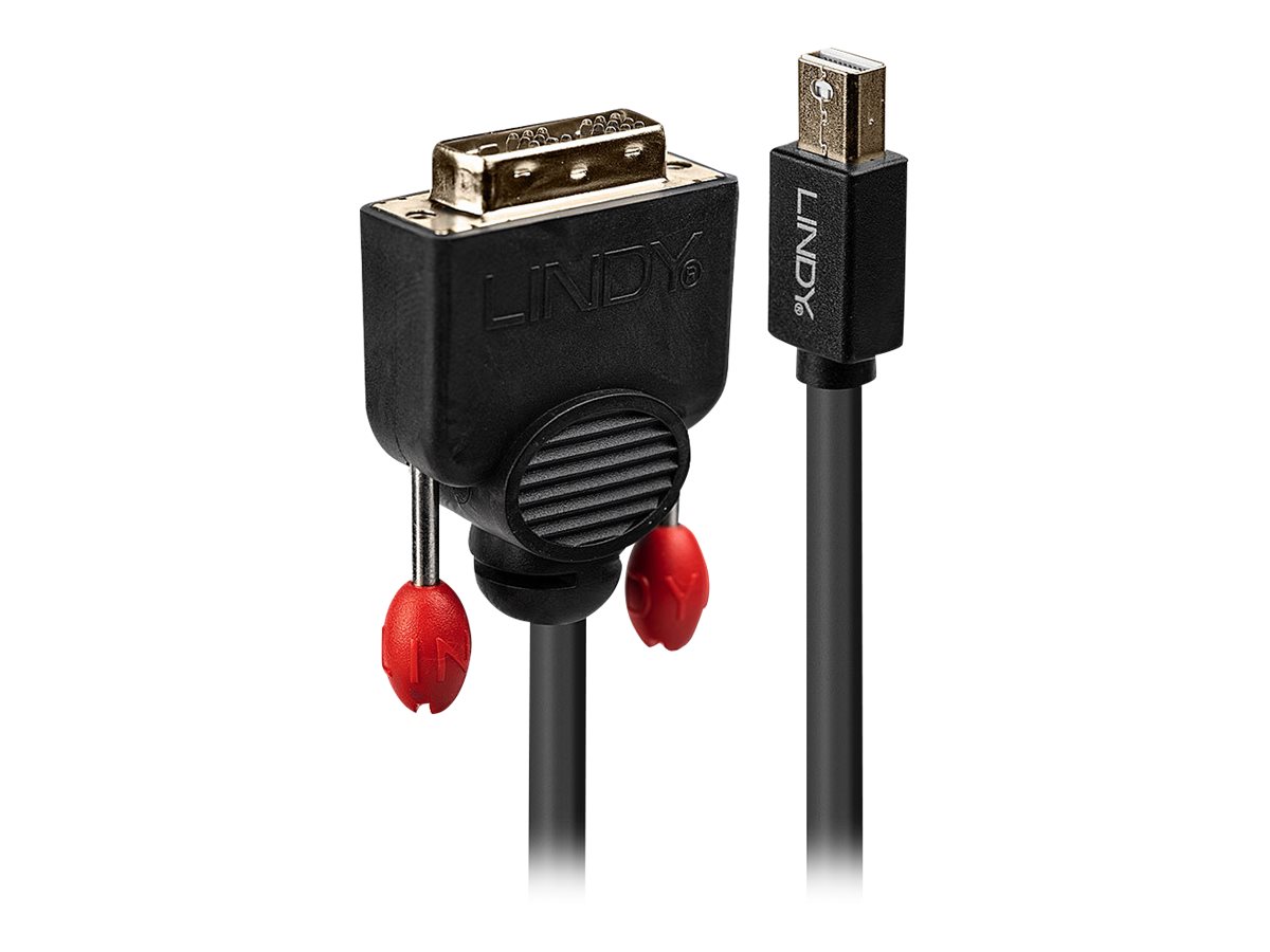 Lindy 41951 Videokabel-Adapter 1 m Mini DisplayPort DVI-D Schwarz