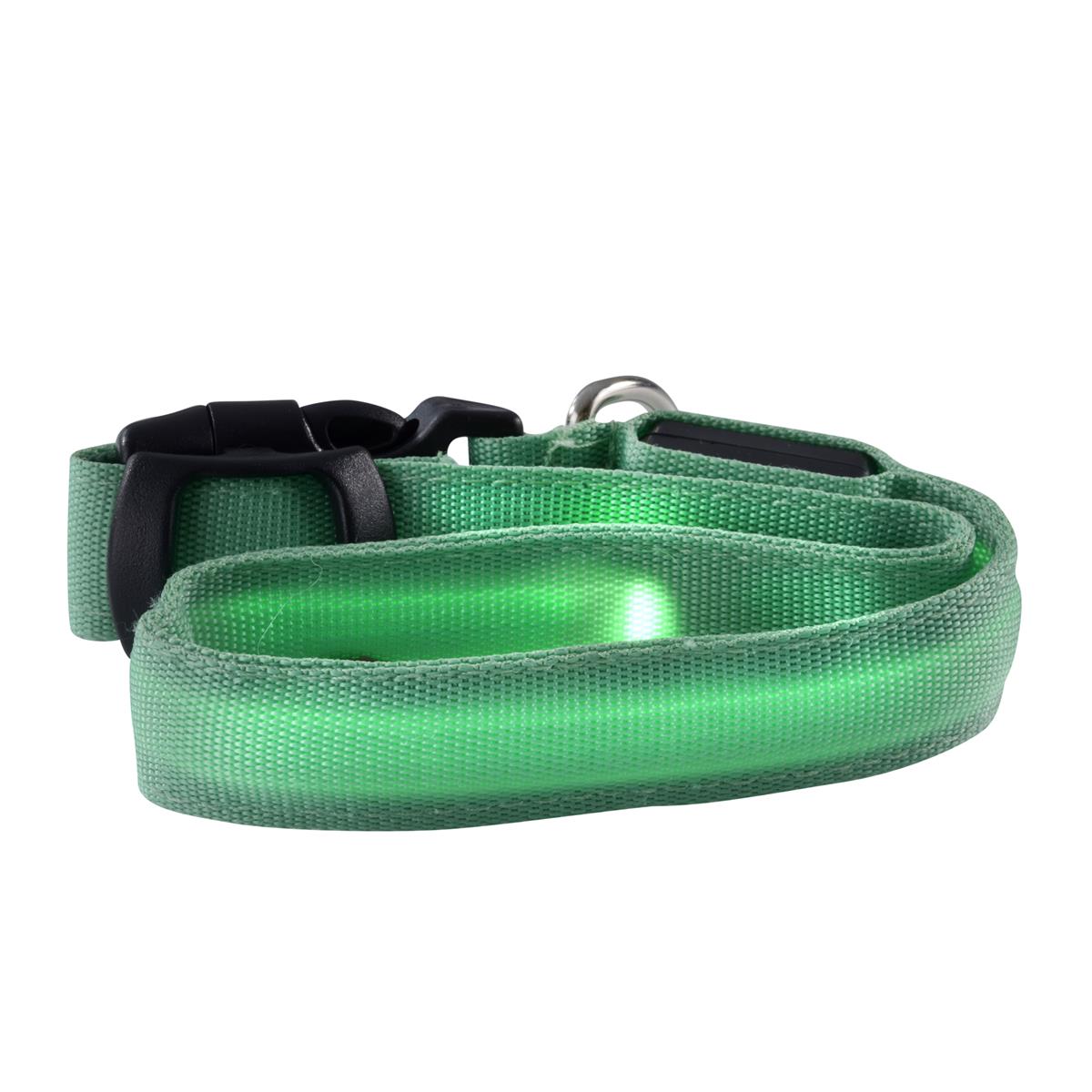 LED ultron save-E LED Hundehalsband grün