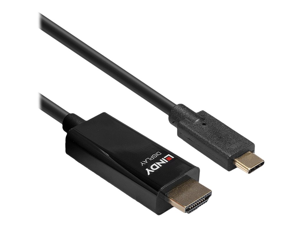 Lindy 43317 Videokabel-Adapter 10 m USB Typ-C HDMI Typ A (Standard) Schwarz