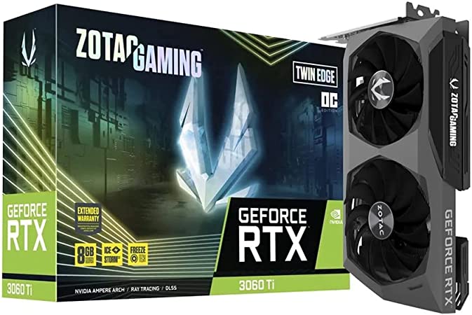ZOTAC Vaizdo plokšt? ZOTAC GAMING GEFORCE RTX 3060 Ti Twin Edge OC 8GB GDDR6X 256 bit 1695/19000 HDCP 3xDP HDMI Premium Pack