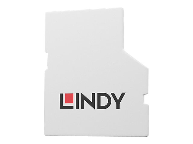 Lindy 40479 Schnittstellenblockierung SD card Weiß Acrylnitril-Butadien-Styrol (ABS)