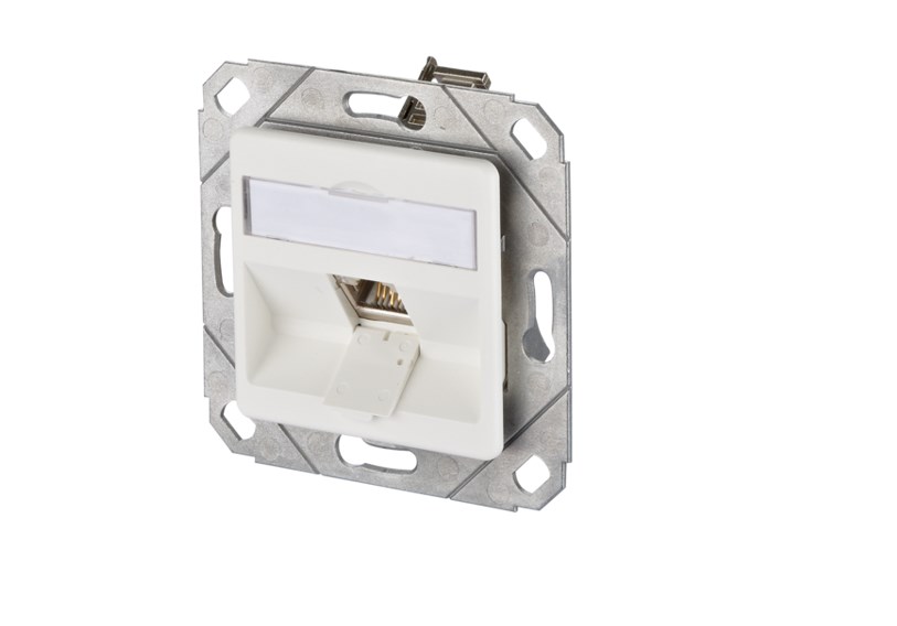 METZ CONNECT E-DAT modul 1 Port UPk Cat.6A, reinweiß