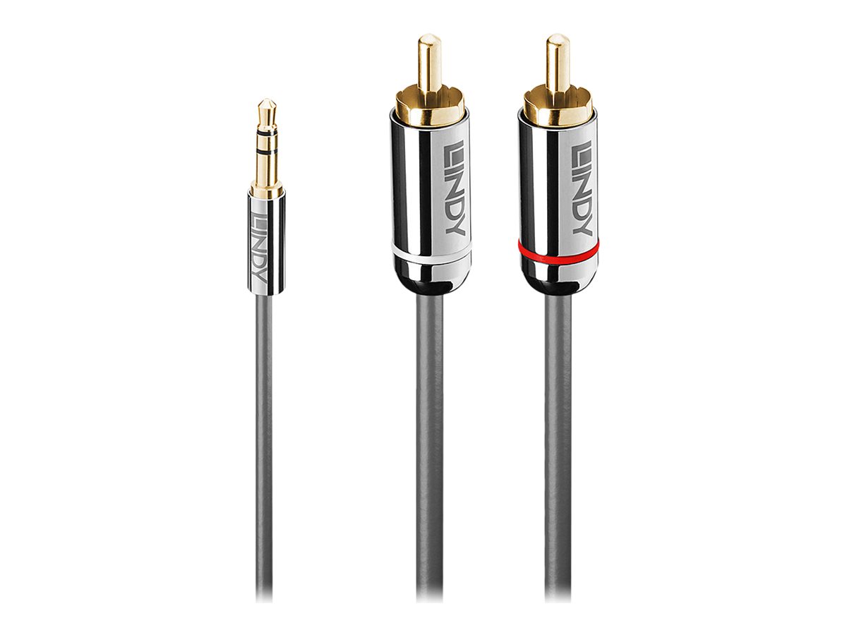 Lindy 35337 Audio-Kabel 10 m 3.5mm 2 x RCA Anthrazit