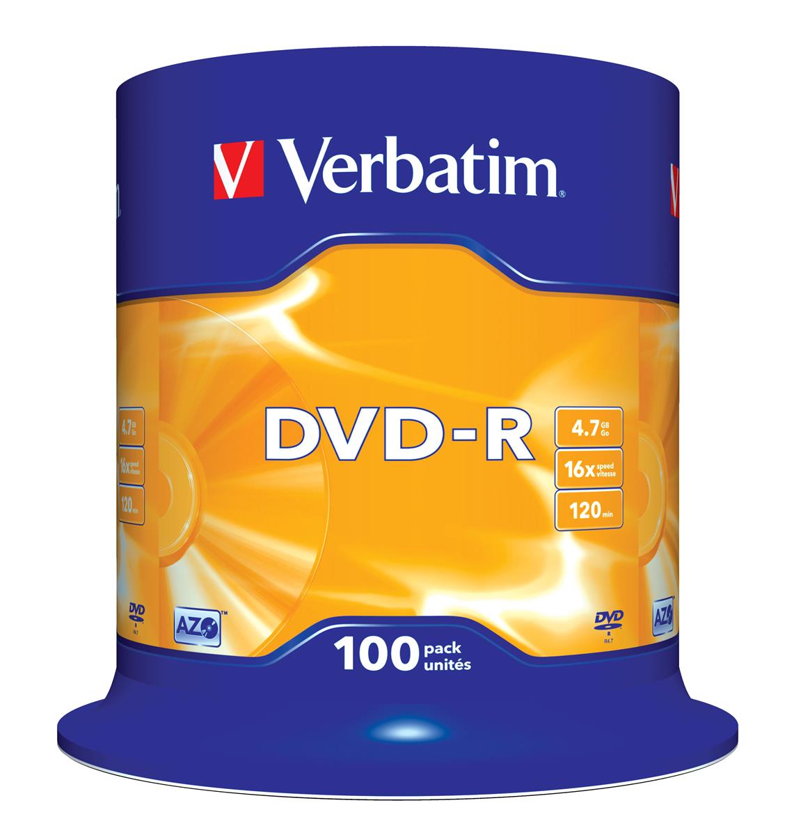 Verbatim DVD-R Matt Silver 4,7 GB 100 Stück(e)