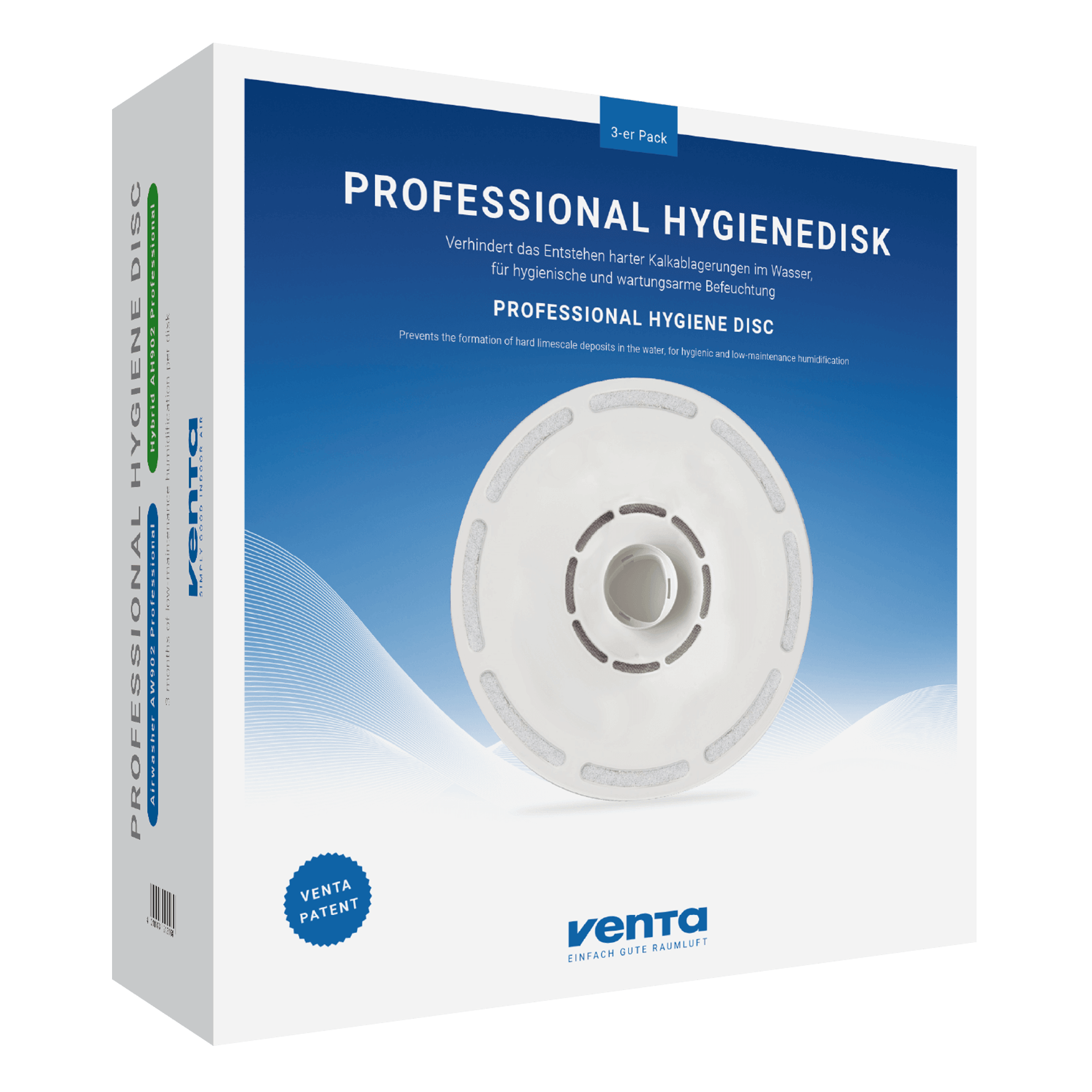 Venta Hygienedisk Pro. entkalkt und reinigt hygienisch 3er