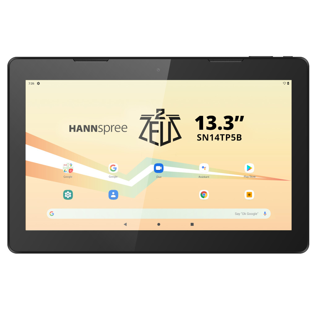 HANNspree Pad Zeus 2 64 GB 33,8 cm (13.3 Zoll) Mediatek 4 GB Wi-Fi 5 (802.11ac) Android 10 Schwarz