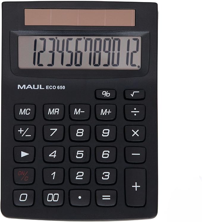 MAUL Taschenrechner ECO 650, 12 Stellen schwarz