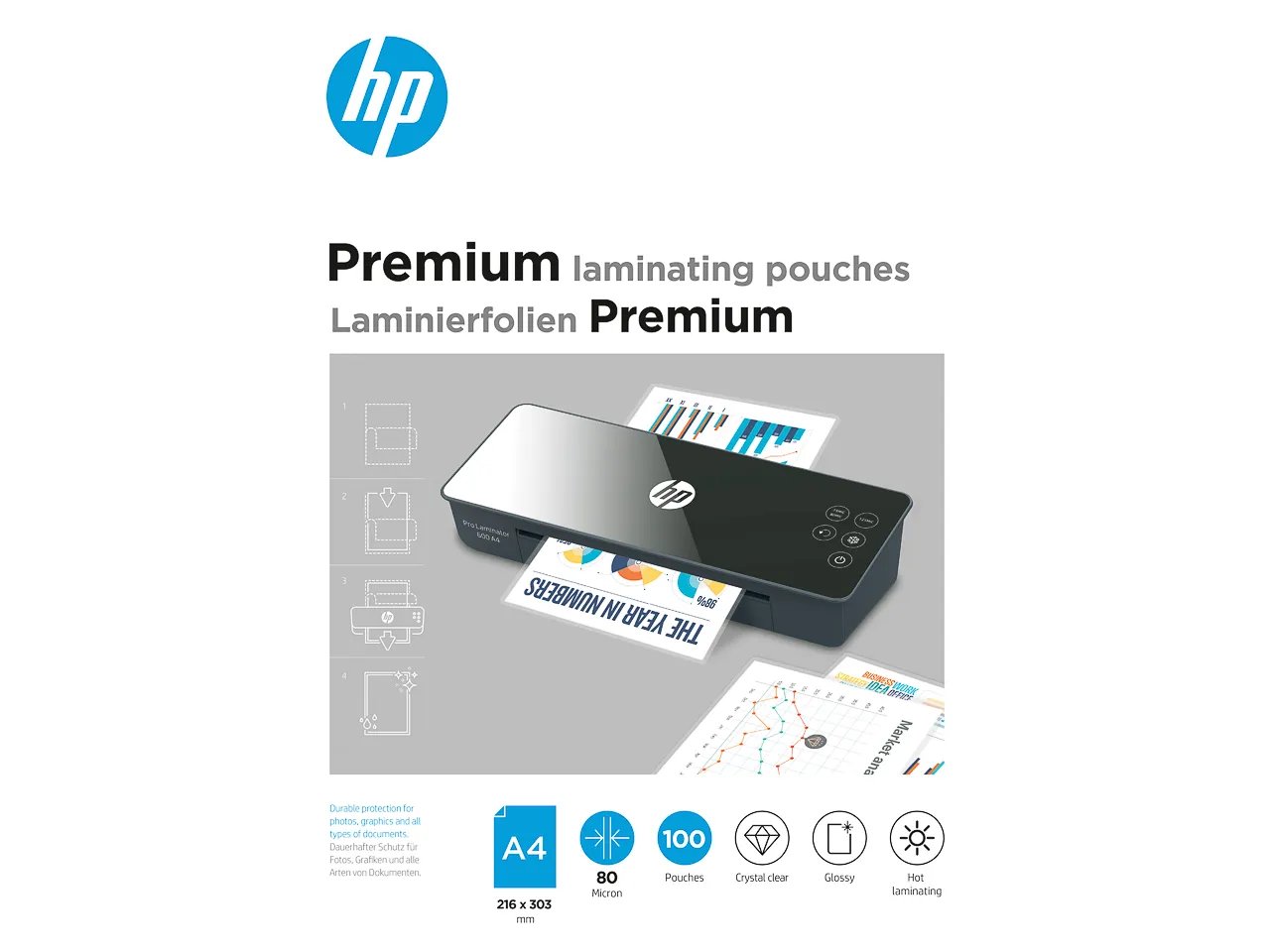 HP 9123 Laminierhülle 100 Stück(e)