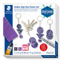 STAEDTLER 61 DJT2 - Knetmasse - Schwarz - Violett - Silber - Weiß - 3 Stück(e) - 3 Farben - 110 °C - 30 min
