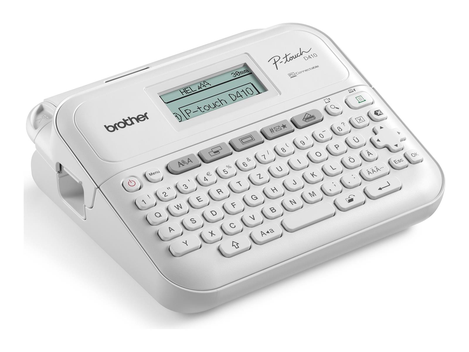 Brother PT-D410 Etikettendrucker Wärmeübertragung 180 x 180 DPI 20 mm/sek Kabelgebunden TZe QWERTY