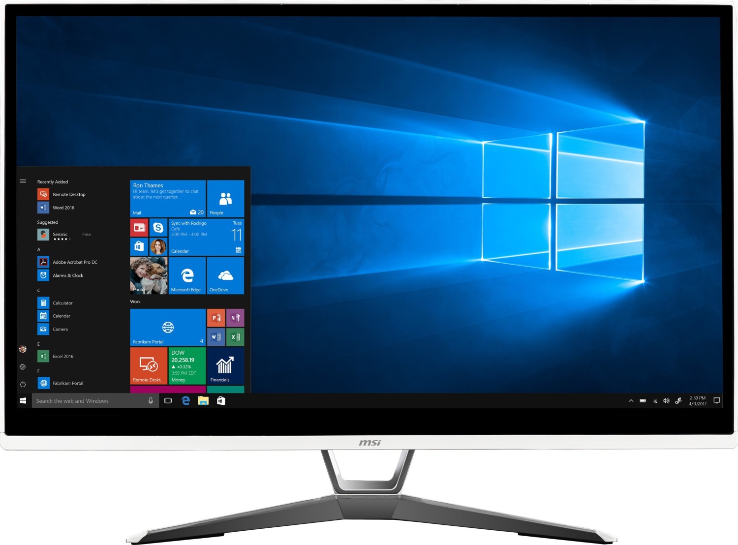MSI PRO 22XT 10M-805DE 21,5" FHD i3-10105/8GB/256GB weiß W11P - 8 GB