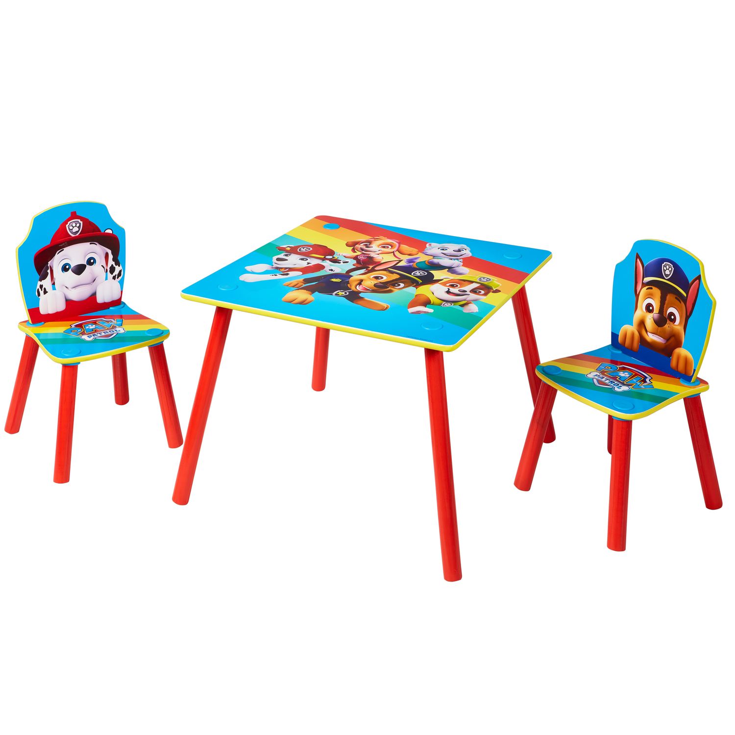 Paw Patrol - Set aus Tisch und 2 Stühlen für Kinder 