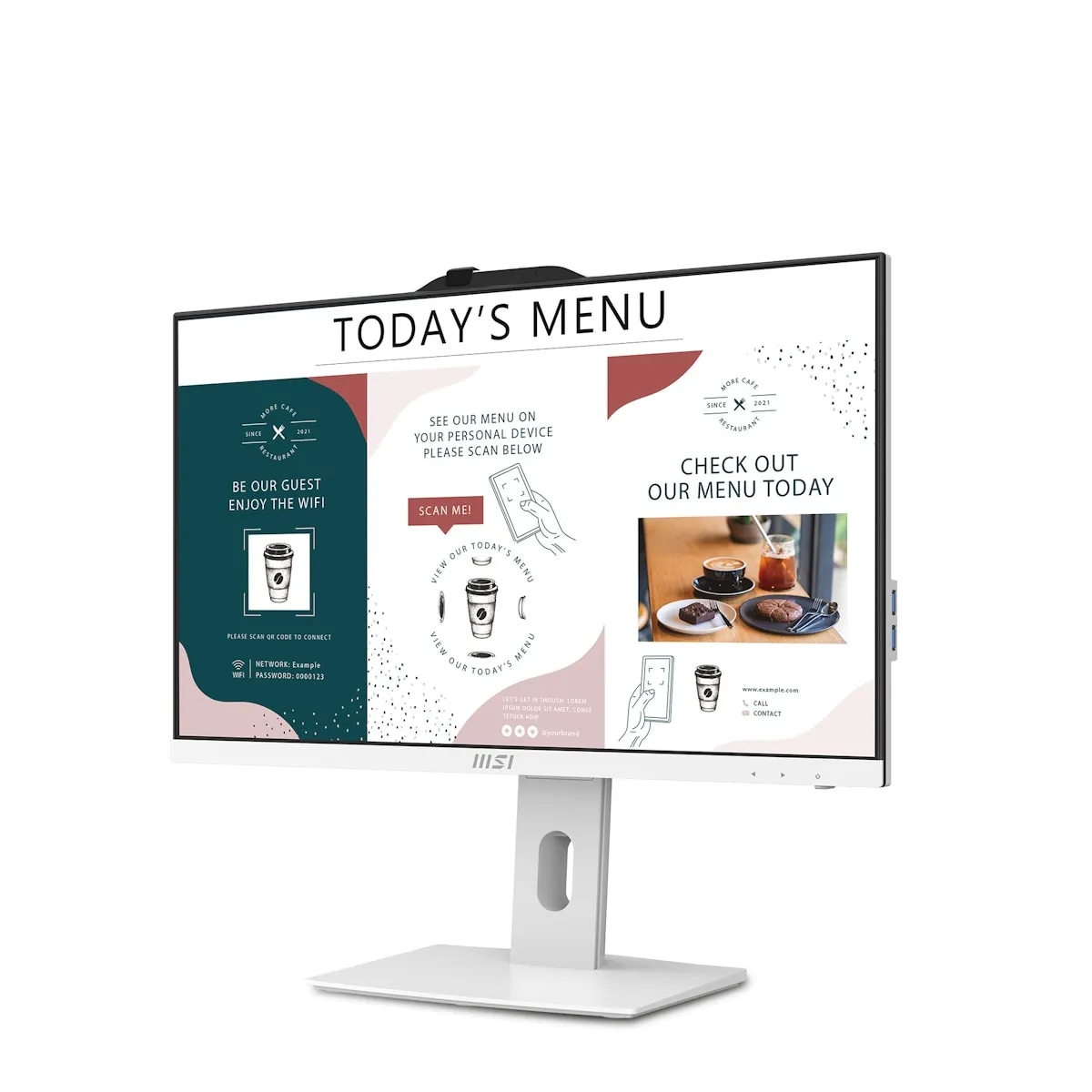 MSI PRO AP242P 14M-634DE All-in-One weiß 23.8" FHD Display (60,5cm), Intel Core i7-14700, 16GB DDR5 RAM, 512GB M.2 SSD, Intel UHD Grafik, Windows 11 P