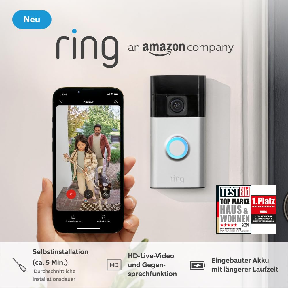 Amazon Ring Video Doorbell Nikkel
