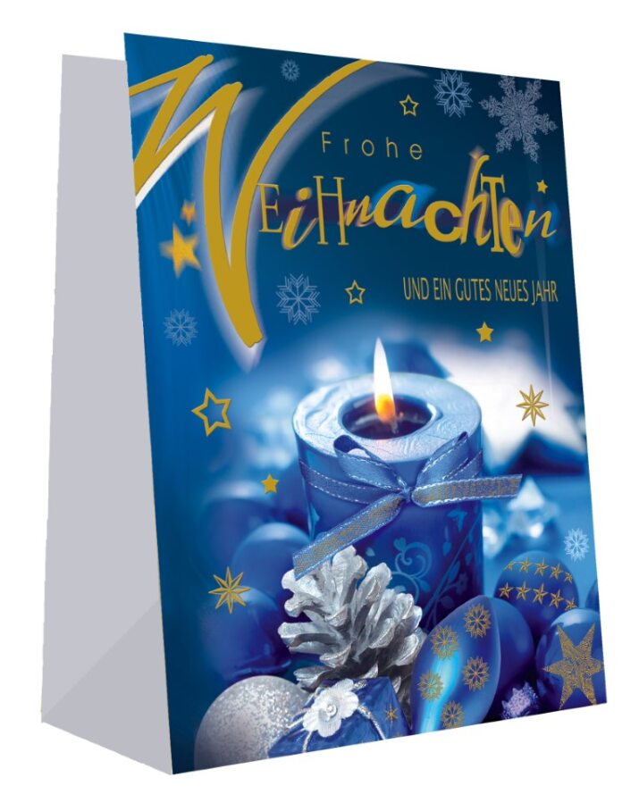 Weihnachtsgeschenktüten Kerzen - Medium - 5 Motive