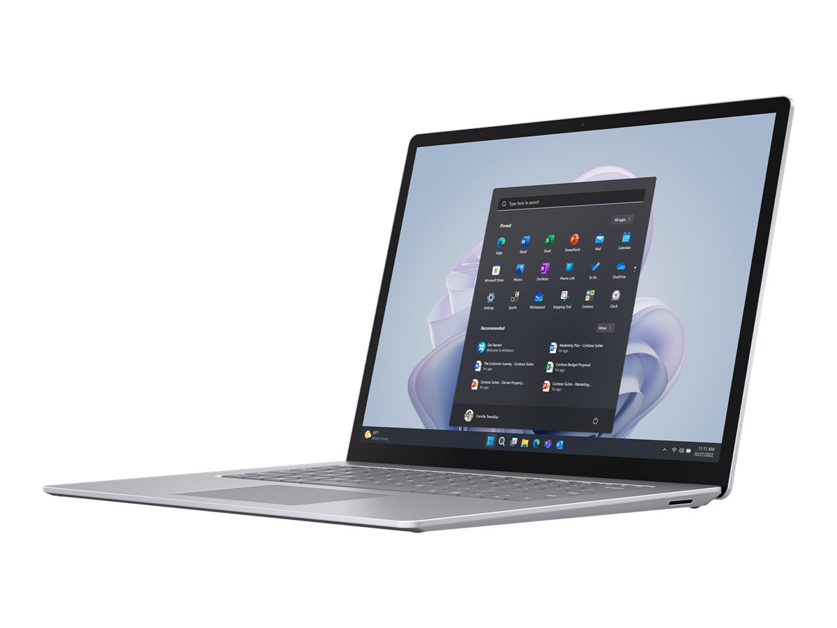 Microsoft Surface Laptop 5 13.5 Platin Intel Core i7 1185G7  30 GHz 135 512GB Deutsch Win 11 Pro 16 GB Intel Iris Xe Graphics