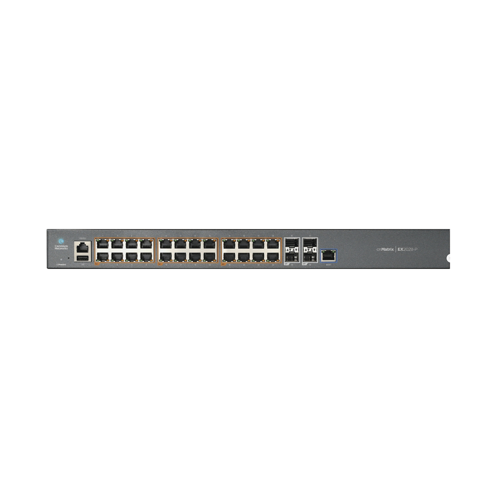 Cambium Networks EX2028P Managed L2 Gigabit Ethernet (10/100/1000) Power over Ethernet (PoE) 1U Grau