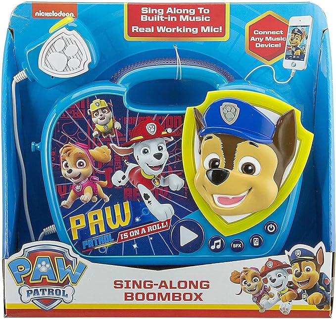eKids Karaokebox Paw Patrol AUX/Mikro blau