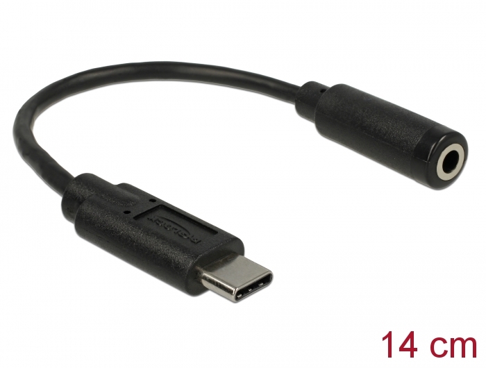 Delock Audio Adapter USB Type-C™ Stecker > 3,5 mm Klinkenbuchse 14 cm