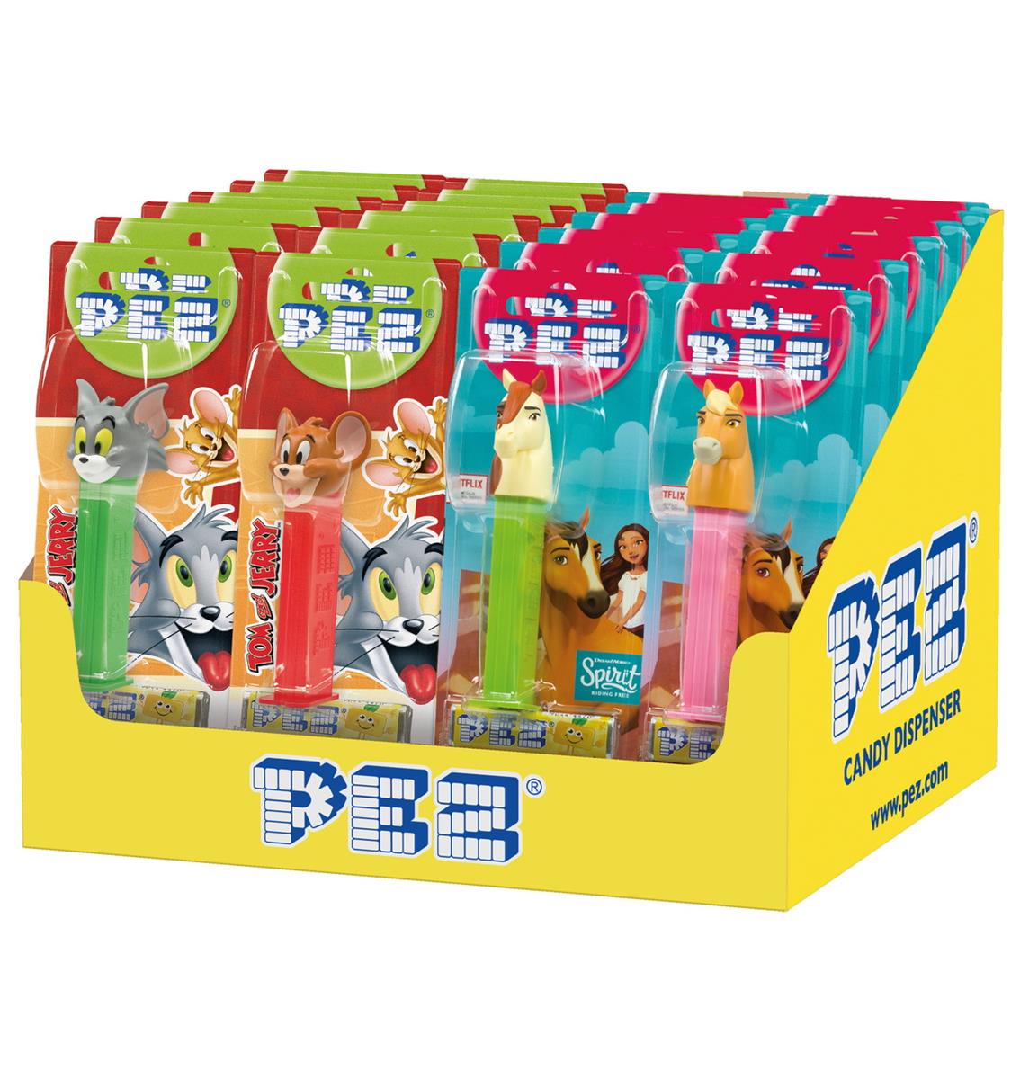 PEZ - Bonbons mit  Spender  24 Stück im Display