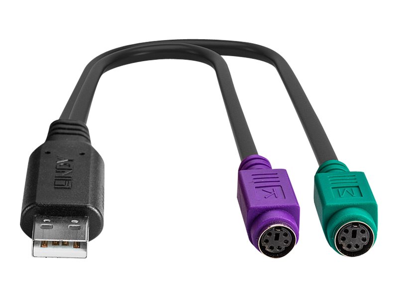 Lindy Tastatur- / Maus-Adapter - USB (M) zu PS/2 (W)