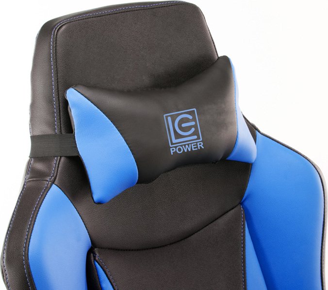 LC-Power LC-GC-701BBL - Gepolsterter Sitz - Gepolsterte Rückenlehne - Schwarz - Blau - Schwarz - Blau - Metall - Kunststoff - Kunstleder - Schaum