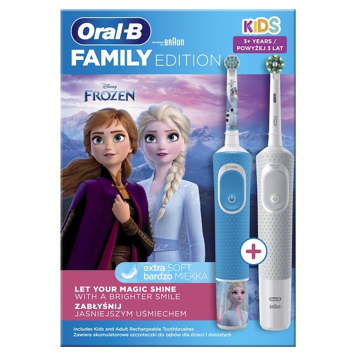 Oral-B D100 Kids Frozen + Vitality Pro D103