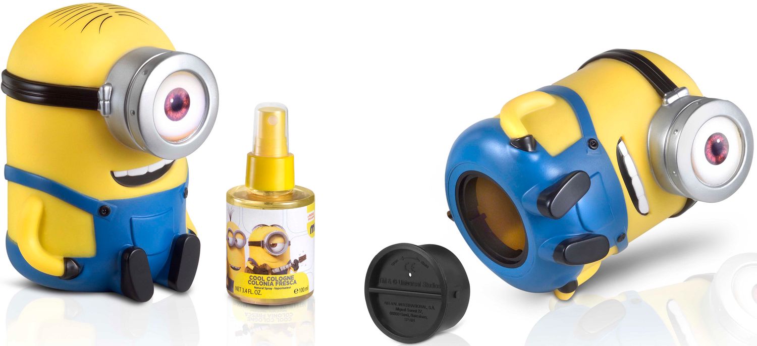 Minions -  Eau de Cologne 100ml in 3D Minions Spardose