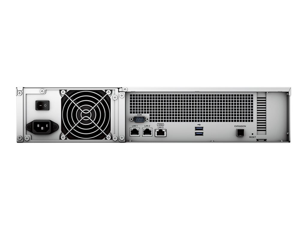 Synology RackStation RS2423RP+ NAS & Speicherserver Rack (2U) Ryzen Embedded V1780B 8 GB DDR4 0 TB DiskStation Manager Schwarz, Grau