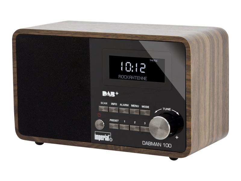 imperial Radio DABMAN 100 DAB/DAB+/UKW m. RDS Holzoptik