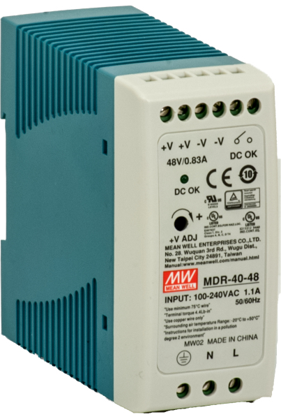 Barox PS-DIN-AC/48/120 Netzteil & Spannungsumwandler Drinnen 120 W Blau, Grau