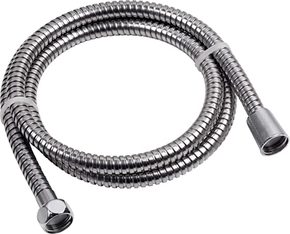 Cornat Brauseschlauch "Carballo" - 150 cm Länge - Edelstahl verchromt - Extrem Belastbar - 1/2 Zoll Anschluss / Duschschlauch / Ersatzschlauch für Dusche und Badewanne / SA330696