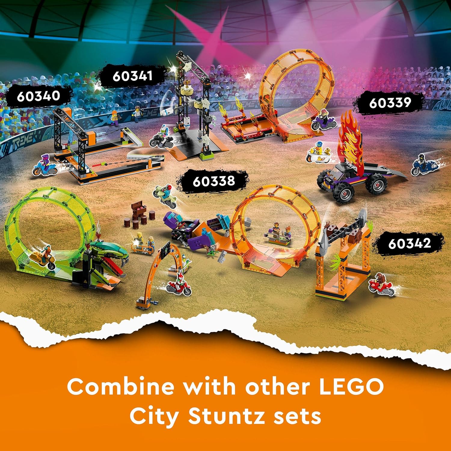 LEGO City Umstoß-Stuntchallenge 60341 LEGO City Umstoß-Stuntchallenge 60341